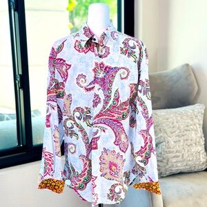 [Robert Graham] Multi-Colored Paisley Print Shirt